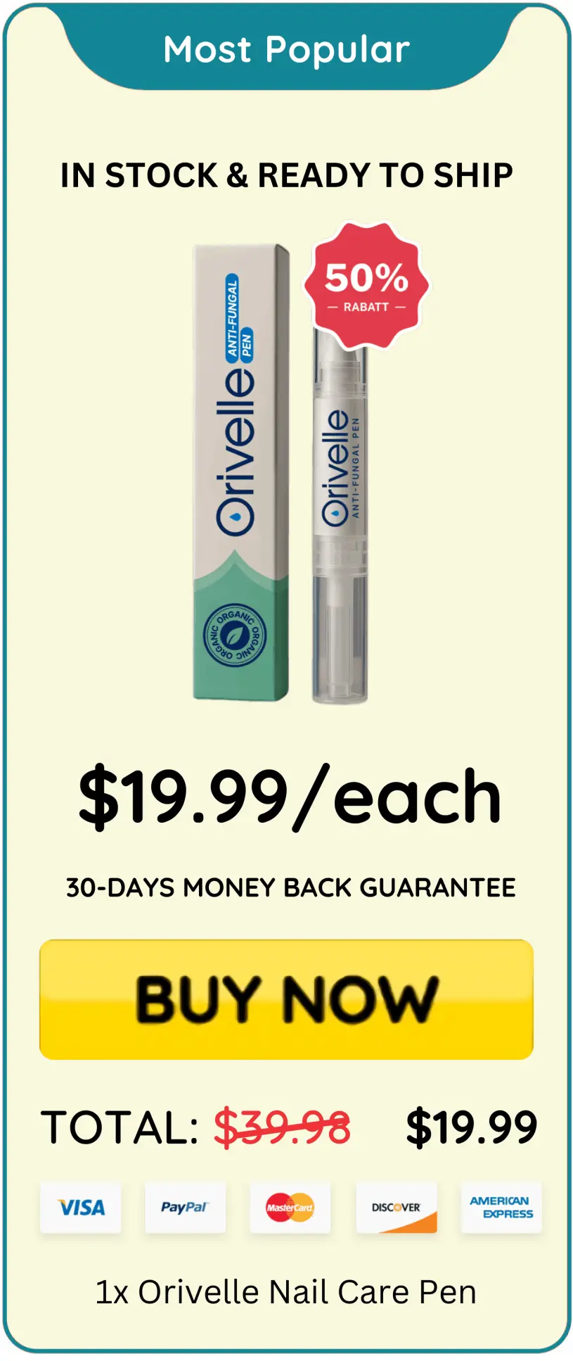 Orvelle Nail Fungus Pen price – Orvelle